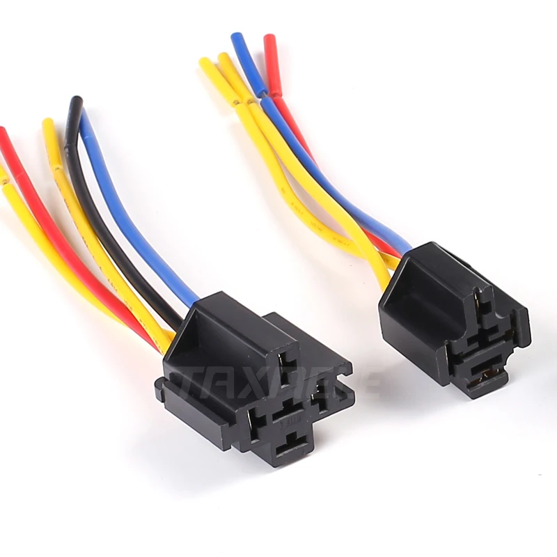 5pin 40a socket 1 шт. релейный разъём для 40a 80a 4pin 5pin реле - Габаритные размеры: 5pin 40a socket