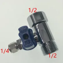 1/" до 1/4" L ead бесплатно RO подачи воды адаптер кран шаровой трёхходовый кран отключения клапан для мячей соединения RO фильтр для воды