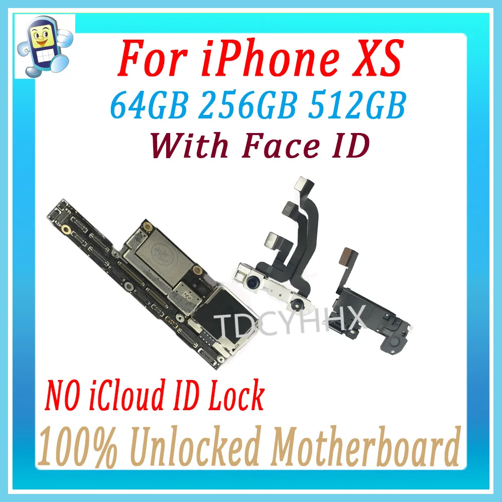 Хорошо протестирована для iphone XS материнская плата с/без лица ID, бесплатный iCloud для iphone XS панель с системой IOS материнская плата