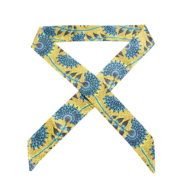 New African Pattern Print Headband for Women Twist Style Black Girl Head Wraps Elastic Hair Accessories Turban Headscarf 223B yellow sun