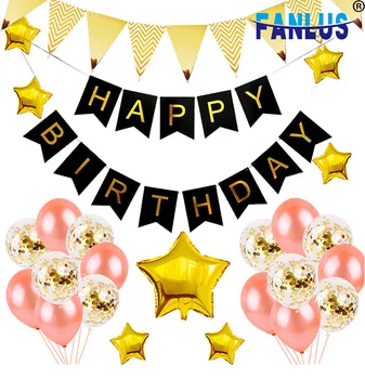 

51pcs/Set Happy Birthday Balloon Air Letters Alphabe Ramadan Foil Balloons Kids Toy Wedding Party Birthday Helium Globos Party