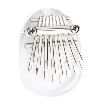 

8 Keys Mini Kalimba, Crystal Mbira Thumb Piano,the Best for Children,Adults and Beginners on Birthdays,Other Occasions