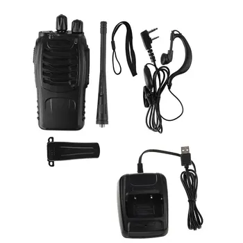 

USB Charging Baofeng BF-888S UHF 400-470 MHz 2-Way Radio twee 16CH Walkie Talkie with Mic FM Transceiver