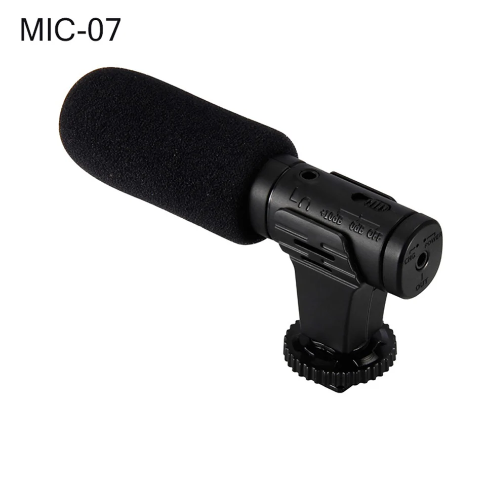 MIC-02/MIC-03/MIC-05/MIC-06/MIC-07 3,5 мм микрофон для мобильного телефона/камеры Запись видео супер-кардиоидный указывающий стерео микрофон