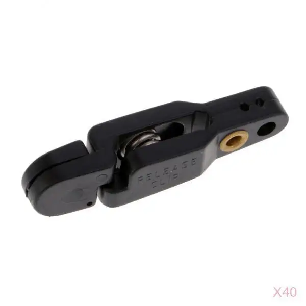 

40Pcs Snap Release Clip For Weight, Planer Board, Kite, Heavy Tension Black