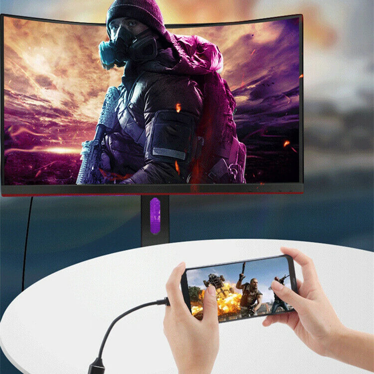 USB-C 4K HD конвертер тип-c к HDMI Кабель-адаптер для портативных ПК мобильных телефонов тип-c к адаптеры HDTV