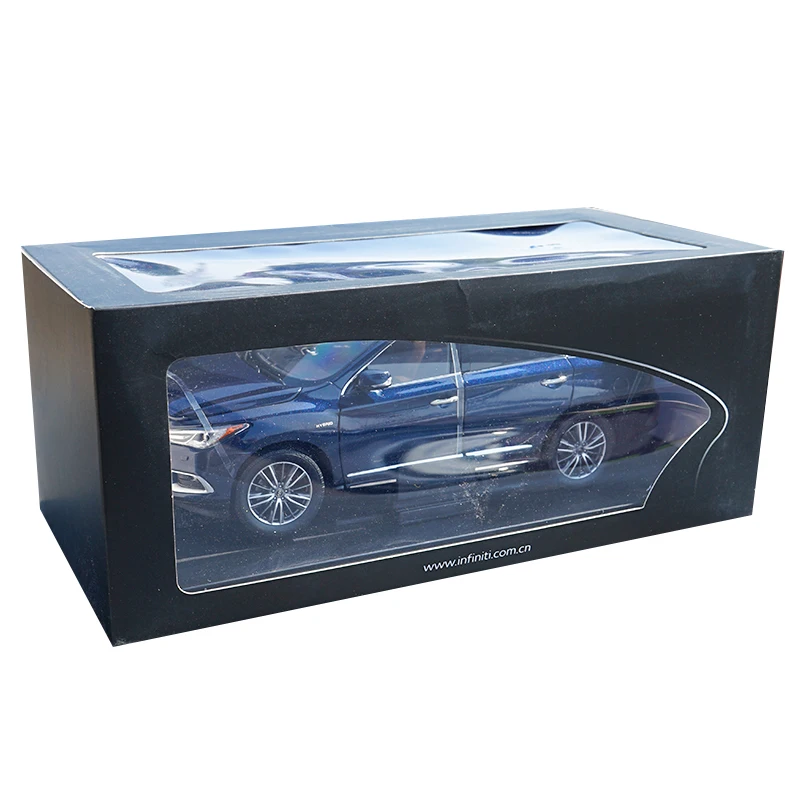 1:18 весы Infiniti QX60 SUV металлическая литая модель автомобиля украшение темно-синий с маленьким подарком