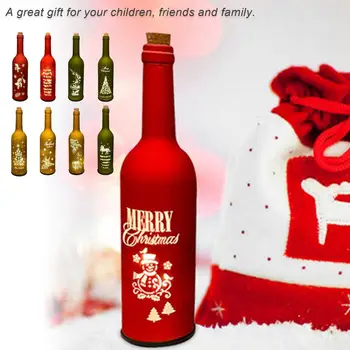 

LED Wine Bottle Light Battery Powered LED Merry Christmas Wine Bottle Light For Home Party Festival Decoration