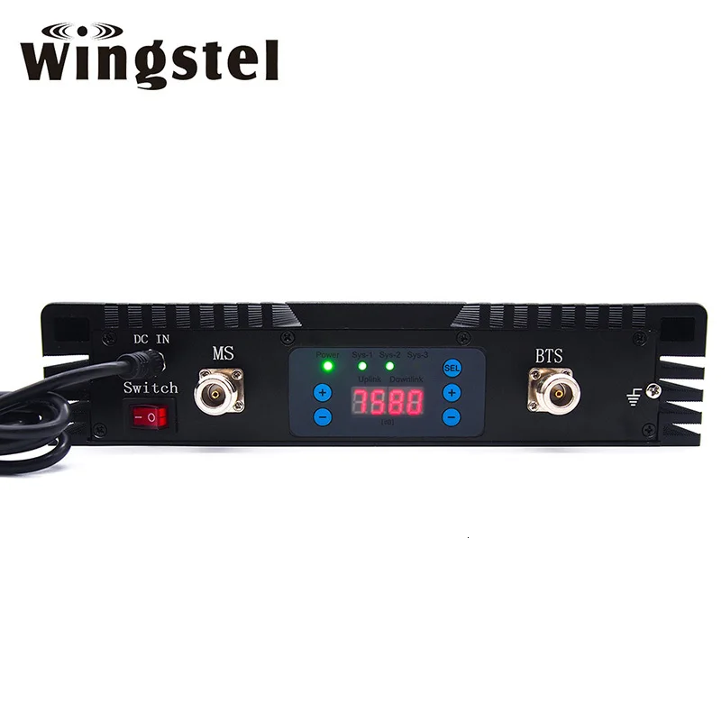 Американское использование 70db 20dbm 2g 3g 4g 850 1700 1900 Mhz трехдиапазонный усилитель сигнала приемопередатчик