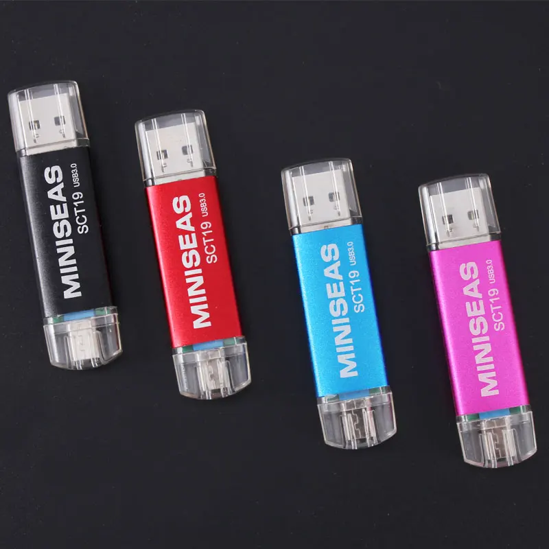 Usb 3,0 Miniseas OTG USB флеш-накопитель для смартфонов/планшетов/ПК 8 ГБ 16 ГБ 32 ГБ 64 Гб 128 ГБ флеш-накопитель высокоскоростной флеш-накопитель