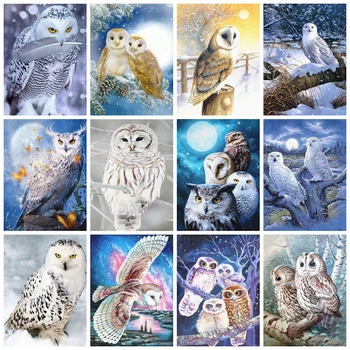 

5D Diamond Painting Owl Full Drill Square Diamond Art Embroidery Animal Cross Stitch Home Decoration