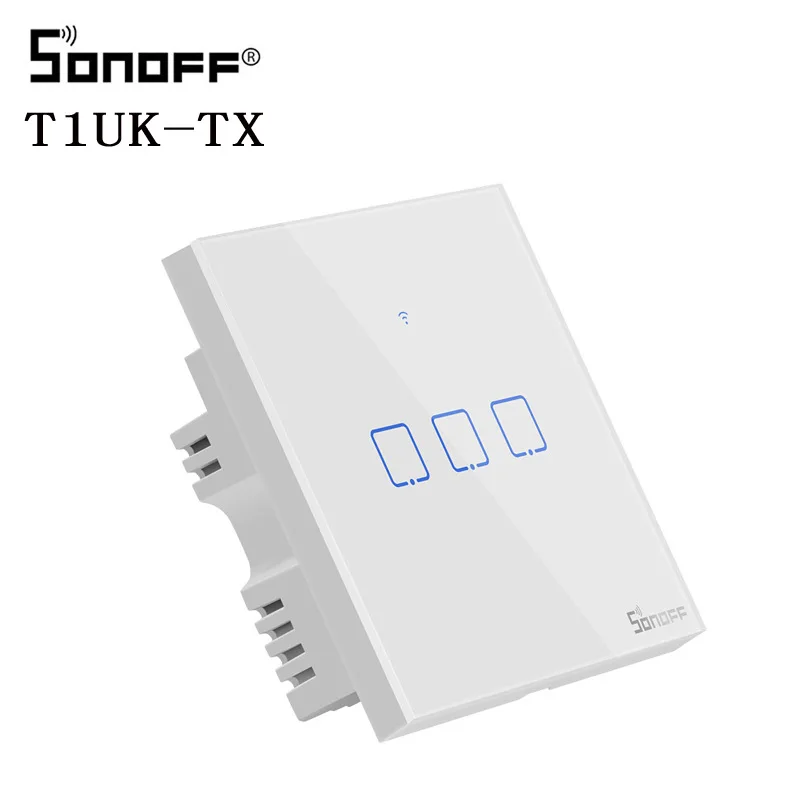 Умный переключатель SONOFF T1UK Wifi с сенсорным экраном и дистанционным управлением