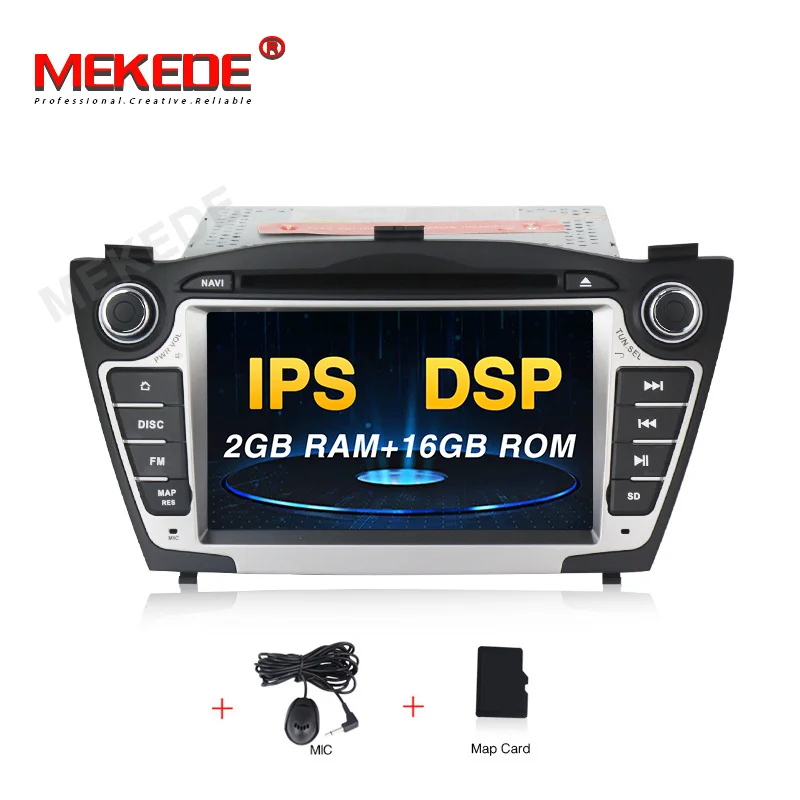 MEKEDE Автомобильный мультимедийный плеер gps 2 Din Android 9 для hyundai/IX35/TUCSON 2009- Canbus Авто Радио USB DVR dvd-плеер DSP FM - Color: CAR DVD