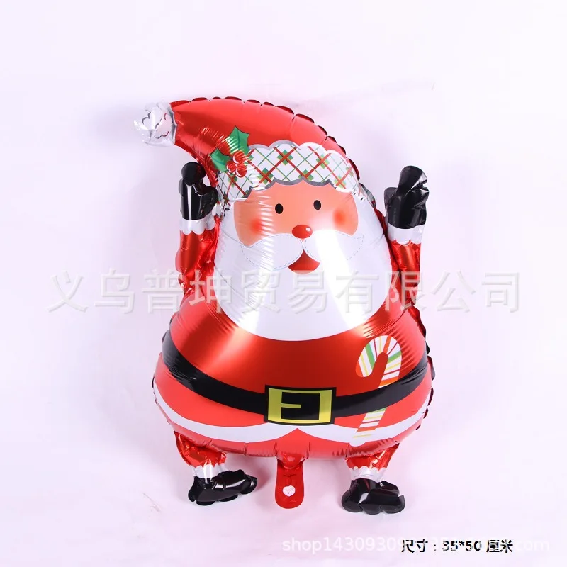 Christmas Aluminum Film Balloon Decorations Birthday Party Accessories Scene Decorative Children Theme Cute Cartoon Toys