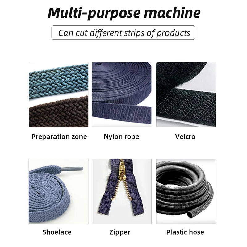  Cloth Belt Cutting Machine Computer Automatic Hot And Cold Magic Adhesive Tape Zipper Webbing Machi
