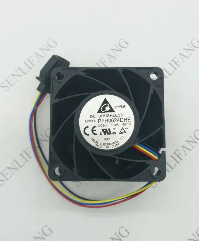 PFR0624DHE-DH1C DC 24V 1.20A 60x60x38 мм 4-провод Сервер охлаждающий вентилятор