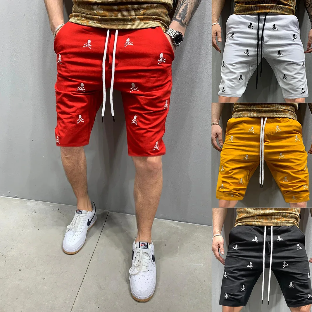 Summer New High Street Fashion Fitness 3D Printed Five-Point Pants Men Outdoor streetwear beach casual pants Gym jogger shorts smart casual shorts