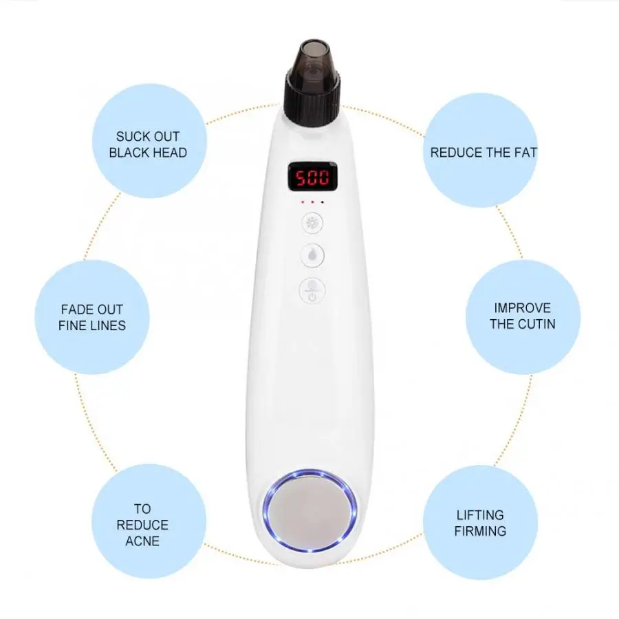 Electronic Face Pore Cleaner Blackhead Removal Suction Machine Beauty Device Black Head Remover Tool
