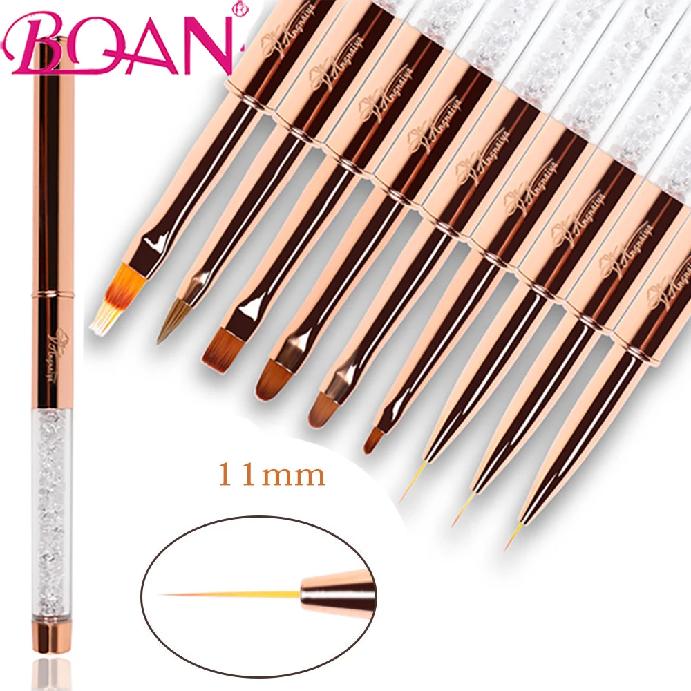 BQAN наращивание ногтей акриловая жидкая пудра УФ-гель для вырезания кисть