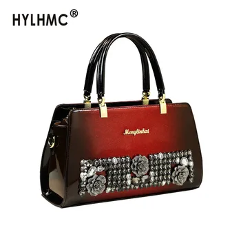 

2020 Luxury Fashion Diamond Women's Handbag New Genuine Leather Female Atmosphere Brand Evening Bag Shoulder Messenger Bags Hard