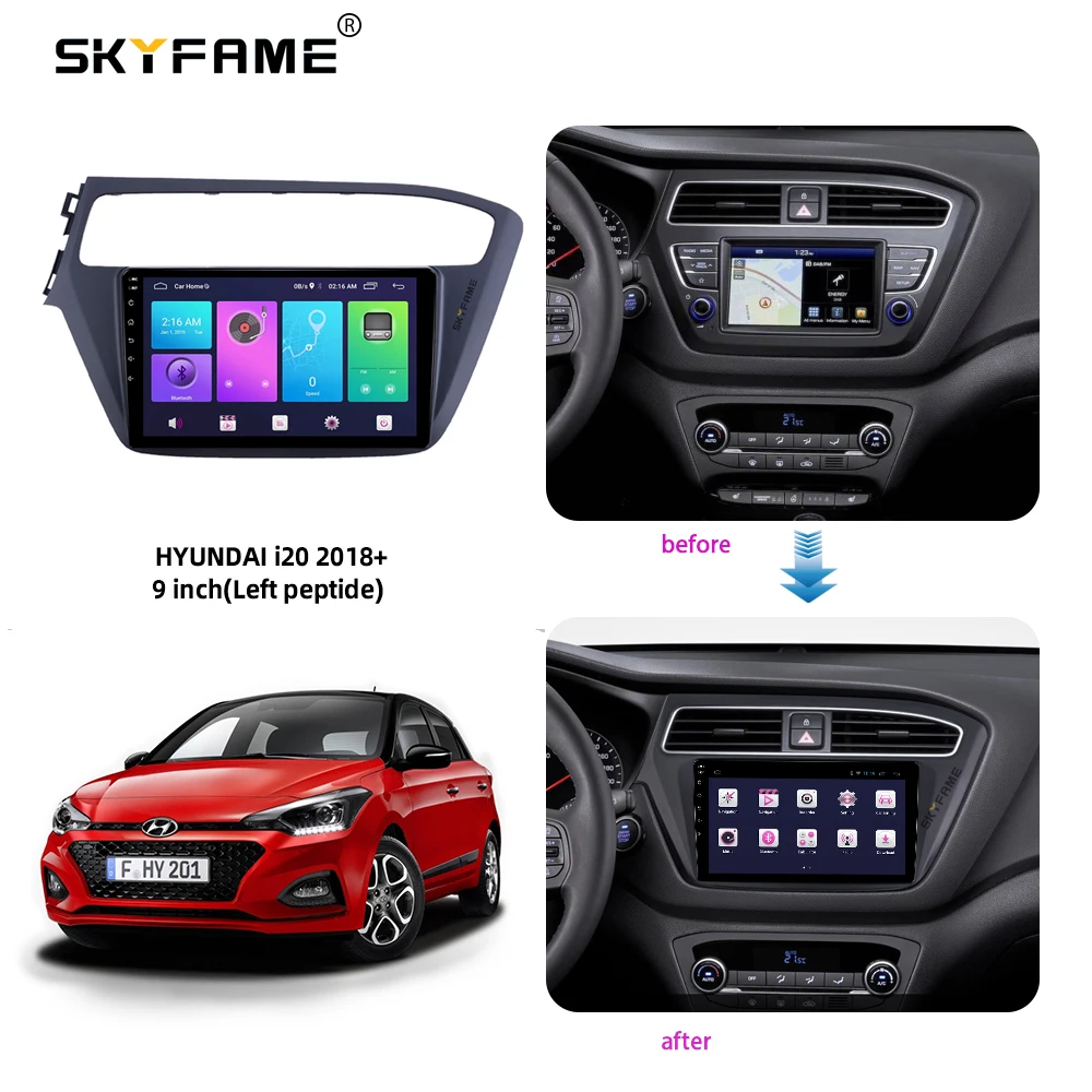 Skyfame quadro do carro adaptador fascia para