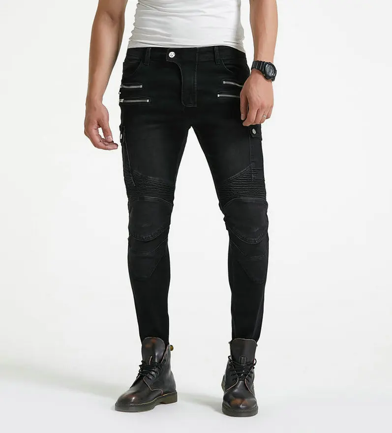 Green Motorcycle Pants Men Motocross Racing Trousers Cargo Jeans Touring Riding Pantalon Moto Pants Motorcycle Equipment Pants