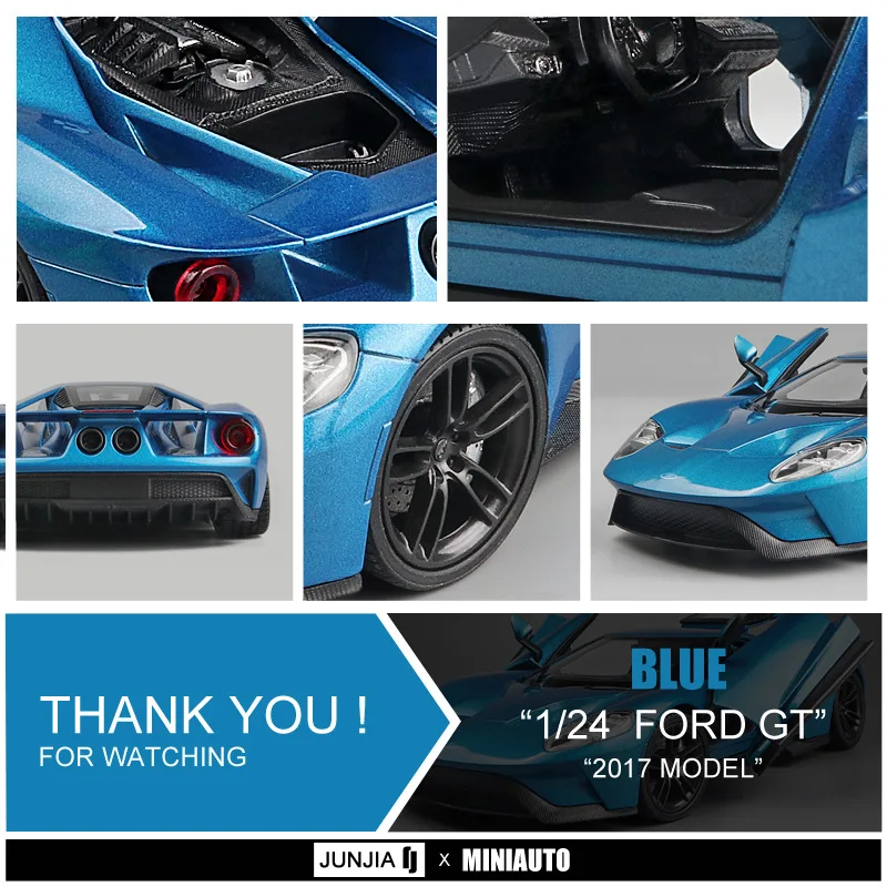 Горячая Kawei 1:24 Масштаб Ford GT спортивный автомобиль игрушечный автомобиль модель автомобиля имитация инерции Металл гоночный мальчик игрушка Коллекция украшения