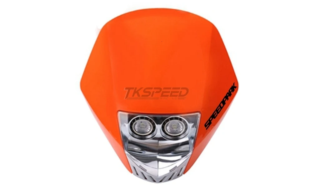 Универсальный мотоциклетный головной светильник rcycle, Головной фонарь для грязного велосипеда, moto cross, двойной спортивный головной светильник для KTM EXC Enduro, супер мото Phare Farol moto