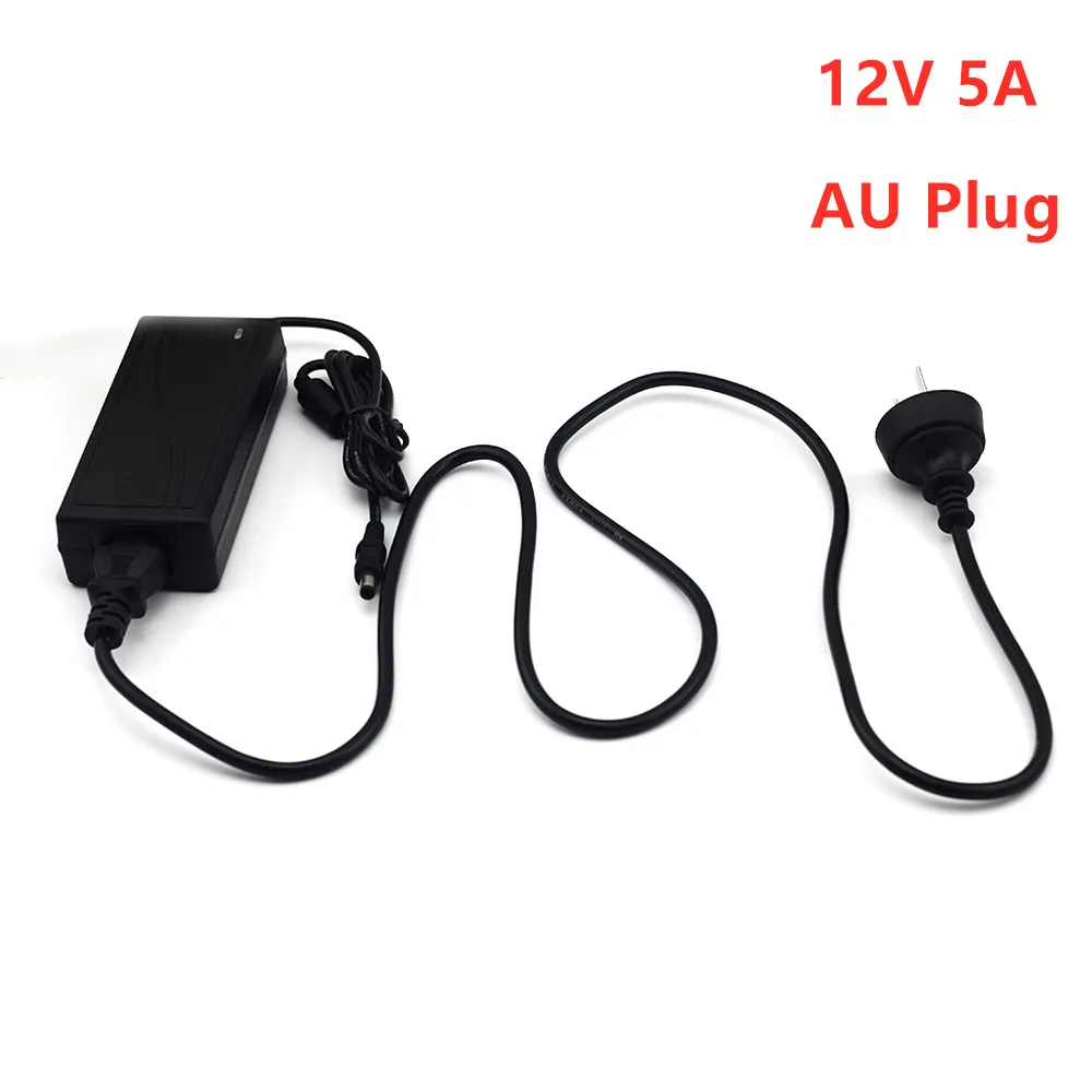 12V 5A DC адаптер переменного тока 100-240V конвертер адаптер Зарядное устройство Питание штепсельная вилка австралийского стандарта