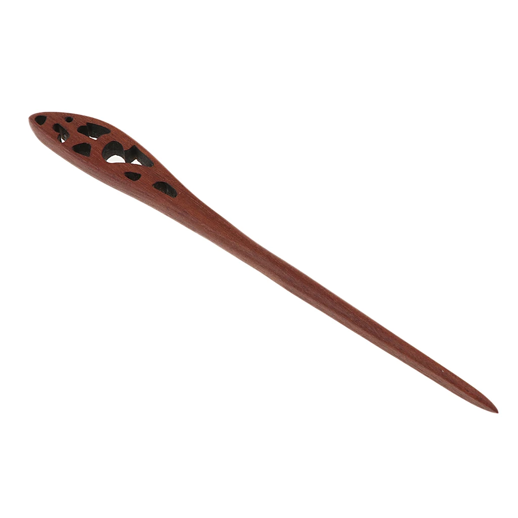 Vintage Bun Hair Stick Natural Wooden Sandalwood Handmade Ethnic Hairpin Pin