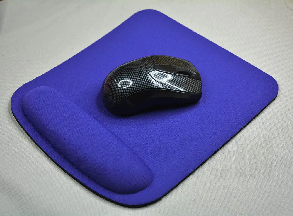 

Comfort Square Wrist Mouse Pad Mat Optical Fixed Blue Black Mouse Pad Mice Game Gaming Computer PC With Wrist Support Protect