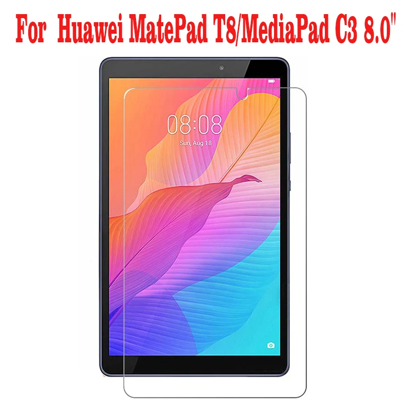 Закаленное стекло для Huawei MatePad T8 защитная пленка 9H защита экрана планшета MediaPad C3 8 0 дюйма|Защитные стёкла и