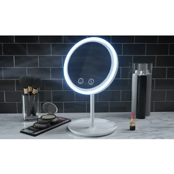 

5X Magnifying Sweat-free Makeup Mirror Portable Keeps Skin Cool beauty LED Lighted Breeze Makeup Mirror Drop Shipping