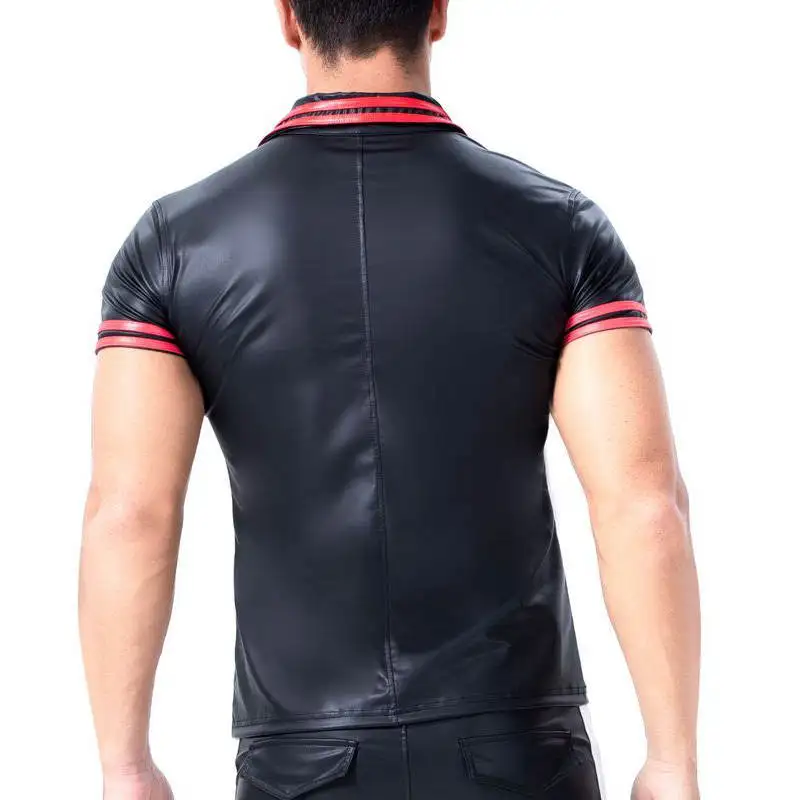 Men's Slim Undershirt Sexy Polo Shirts 