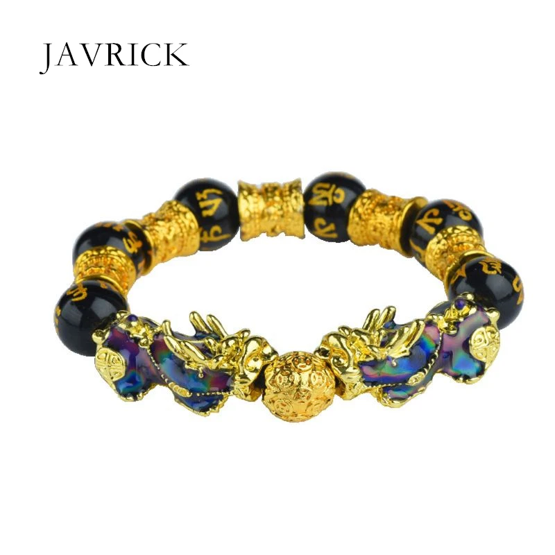 

Color Change Pi Xiu Mantra Beaded Bracelets Attract Wealth and Good Luck Jewelry Women Men Unisex Jewelry Bracelet Gift