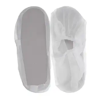 

10 Pairs Disposable Anti Skid Shoe Covers Durable Non Woven Fabric Waterproof Dustproof Shoe Covers For Size 35-42