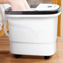 Ванна для ног, таз для ног, полностью автоматическая Ванна для ног, электрический массаж, нагрев, постоянная температура, ведро высокой глубины, терап для ног