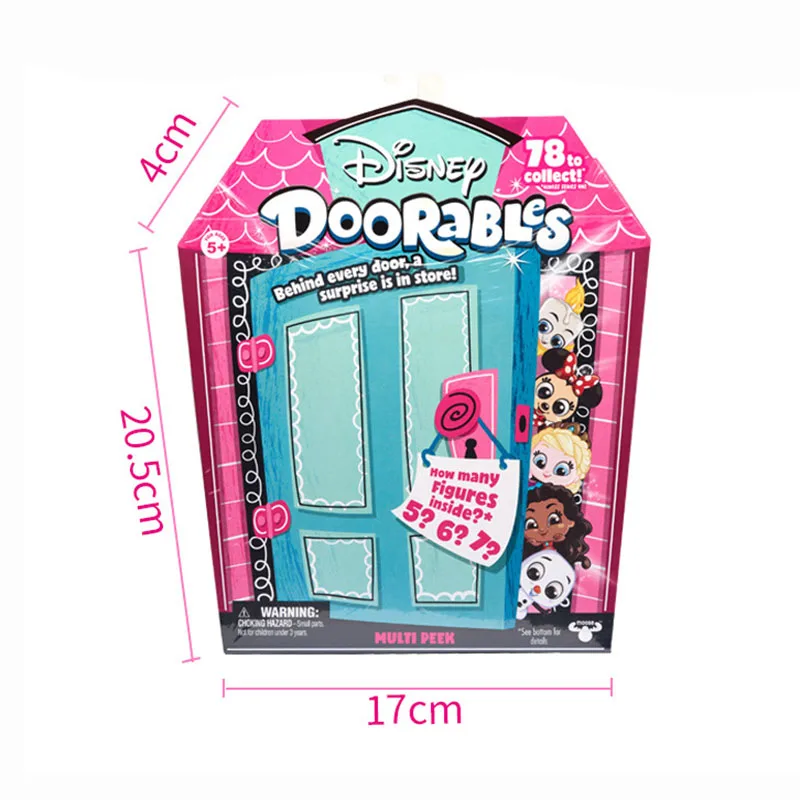 Disney Doorables принцесса Сказочный Дом с случайным 5-6 шт. фигурки кукол коллекции подарок на день рождения для девочек детей