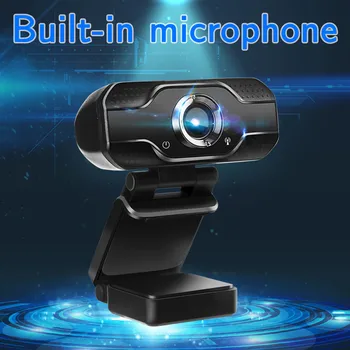 

Computer Laptop Webcams Camera 1080P HD Web Cam Camera 360 Degrees Free Rotation Around USB 2.0 Auto Focus With Microphone
