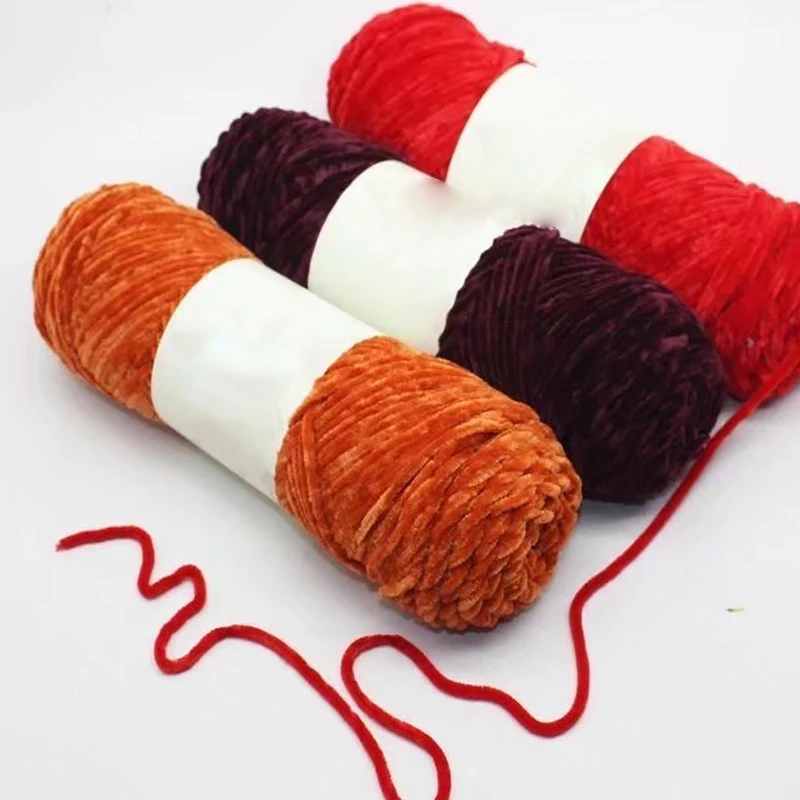 Velvet Yarn Soft Protein Cashmere Yarn Silk Wool Baby Yarn Crochet Knitting Yarn Cotton Baby Wool Diy Sweater