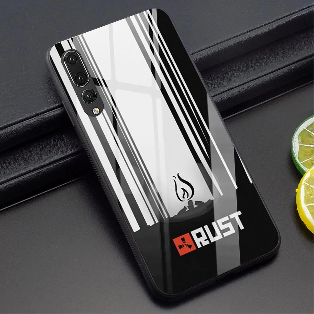 

Rust game Tempered Glass Phone Case for Huawei MATE 20 PRO Cover Mate 20 Lite Honor 9 10 Lite 7A P10 P20 P30 PRO P Smart