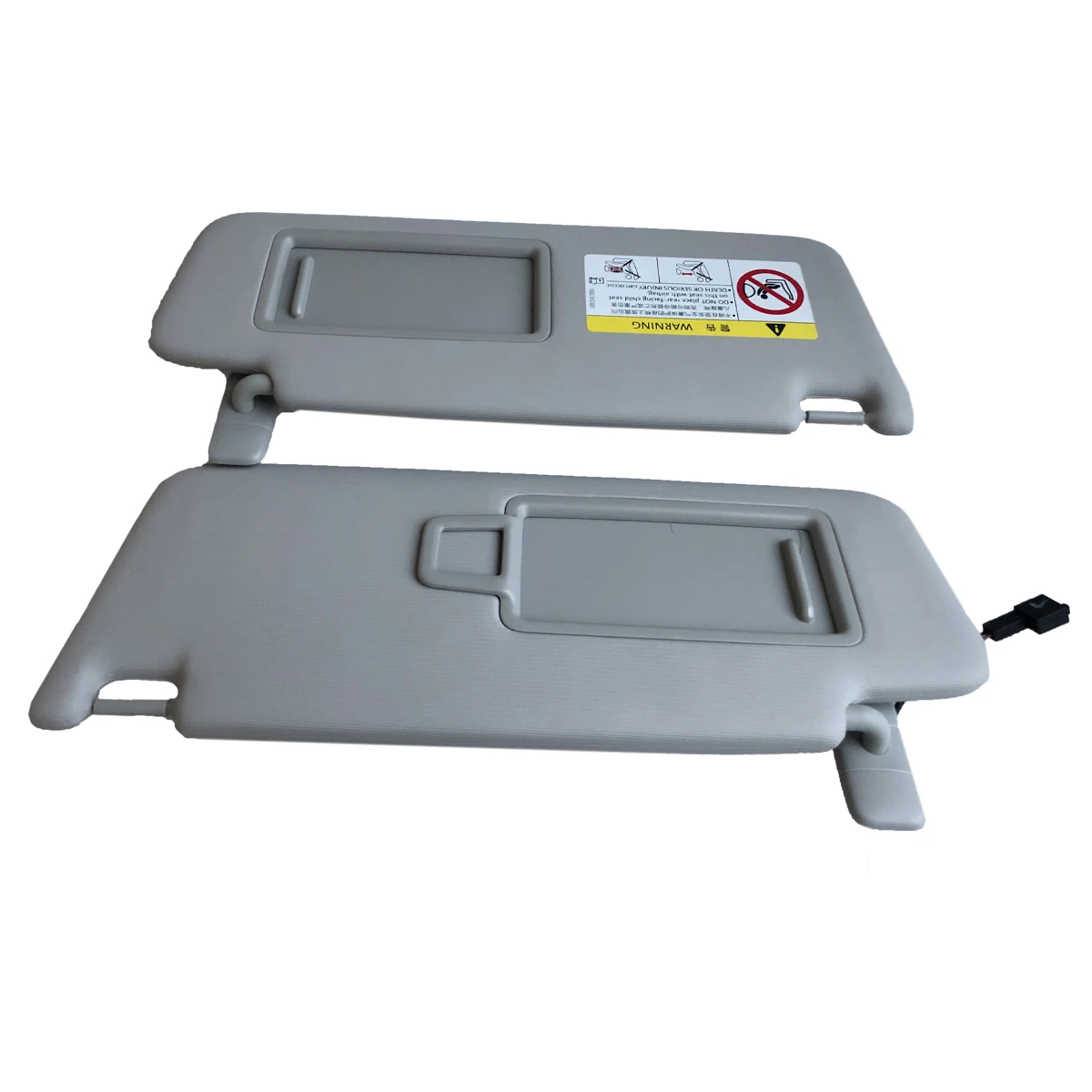 5g0857551 New Pair Interior Grey Sun Visors W Makeup Mirror For Vw Golf