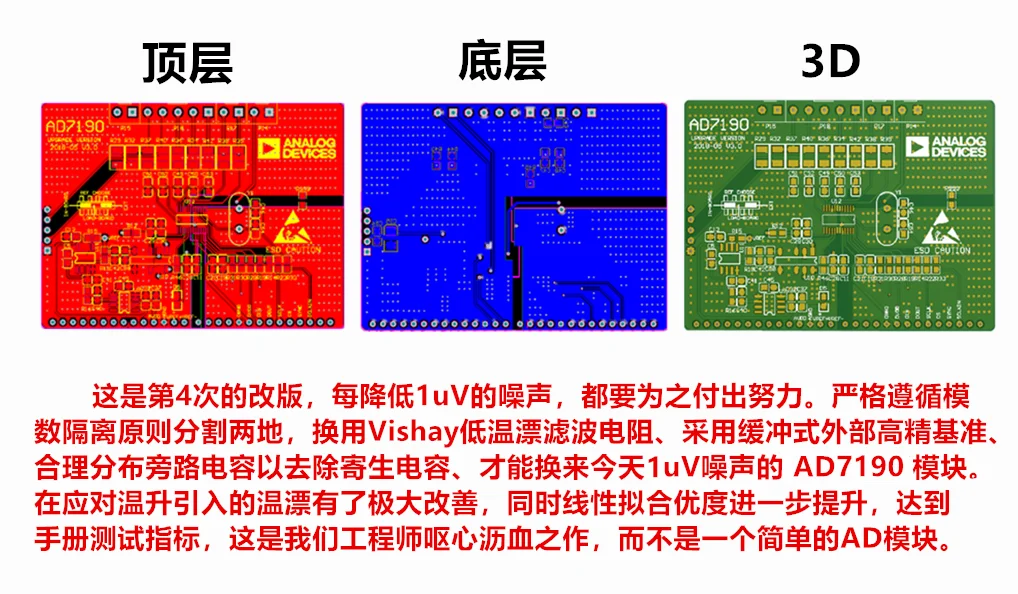 Ad7190 ad7190 модуль 24 бит ADC ad Модуль высокой точности ADC сбора данных карты сбора