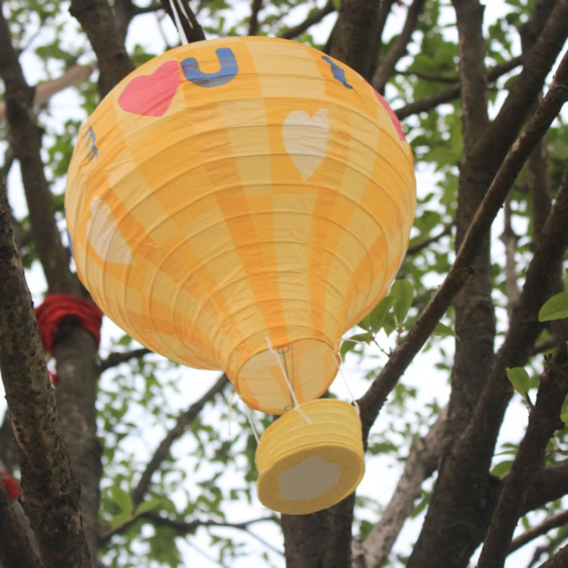 Радужный воздушный шар бумажный фонарь с радужной Печатью Бумажный Фонарь Свадебный декор детская спальня висячие украшения для дня рождения