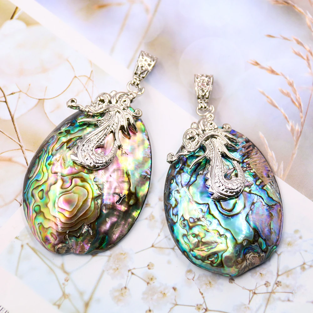 Подвески в виде ракушек из натурального Abalone DIY ювелирное изделие аксессуары для