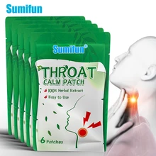 

6/18/48pcs Sore Throat Medical Plaster Chronic Esophagitis Pharyngitis Dry Throats Herbal Patch Expectorant Sticker Health Care