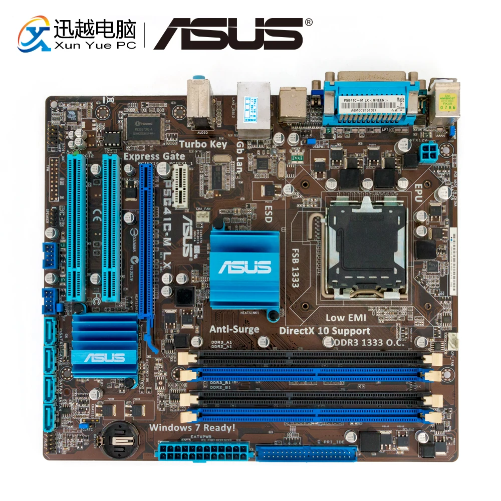 Asus P5G41C M LX настольная материнская плата G41 с разъемом LGA 775 для Core 2 Duo DDR3 8G SATA2 VGA | Материнские платы -4000219145469