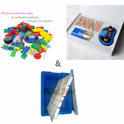 9656 set with box Technic совместимый 9686 DIY 9656. Детали строительного блока. Набор помощи коробки аккумуляторной батареи двигателя для технологии MOC 9686. Wedo L* g* совместимый - Цвет: 9656 set with box