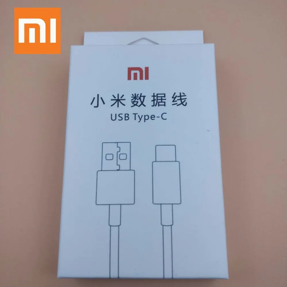 Зарядный кабель Xiaomi Mi A2 оригинальный белый Usb Type C 100 см для быстрой зарядки 6 8 Se Max 3