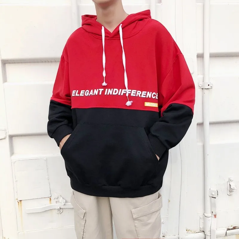 

Large Size Hong Kong Style Men Long-sleeved Sweater Loose Casual Men'S Wear Autumn Versatile Students Couples Coat